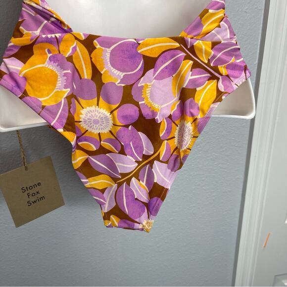 Stone Fox Azalea One Piece Swim Retro Bloom Floral - Picture 8 of 16